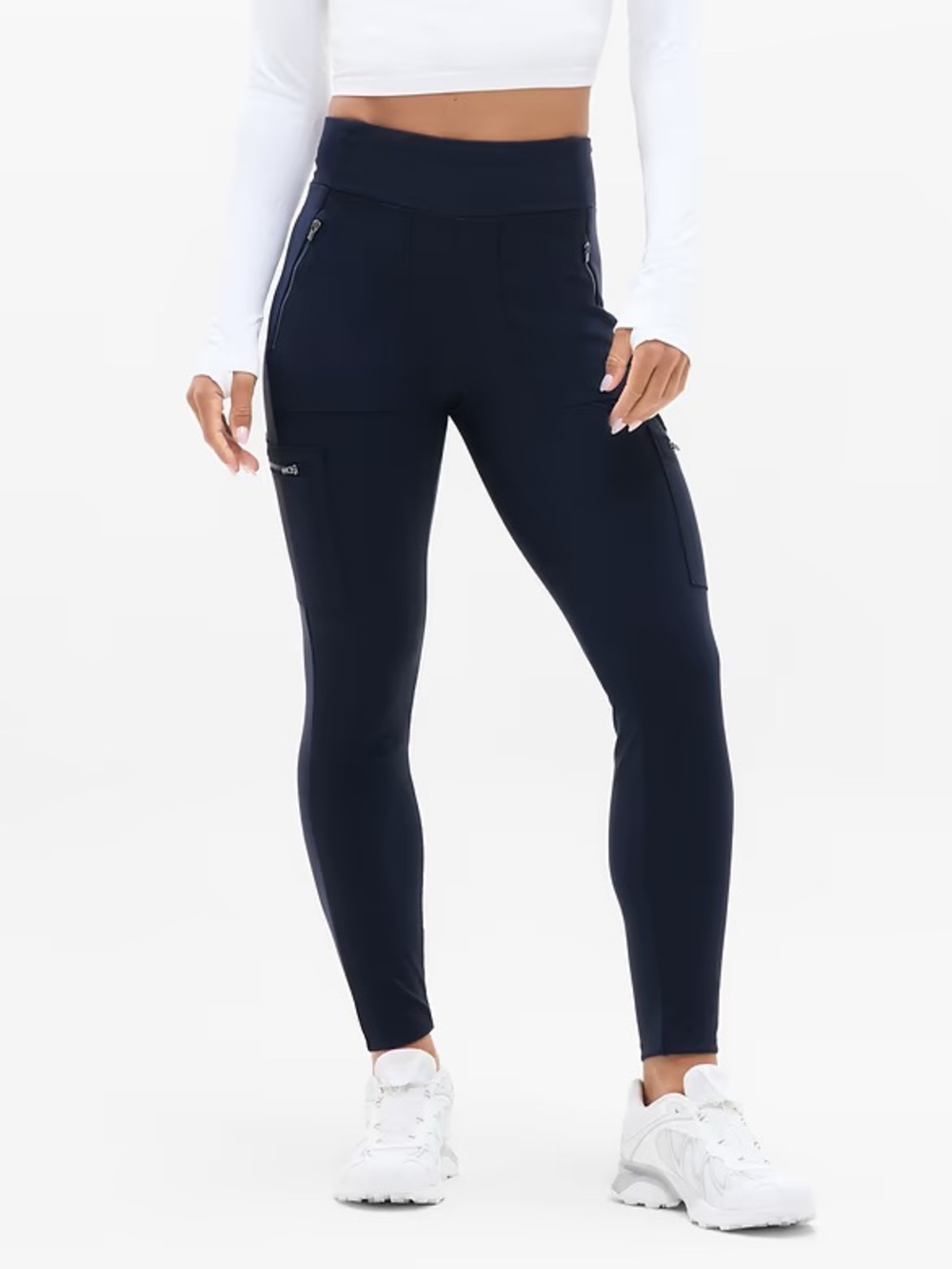 Athleta High-Waist Navy Performance Leggings